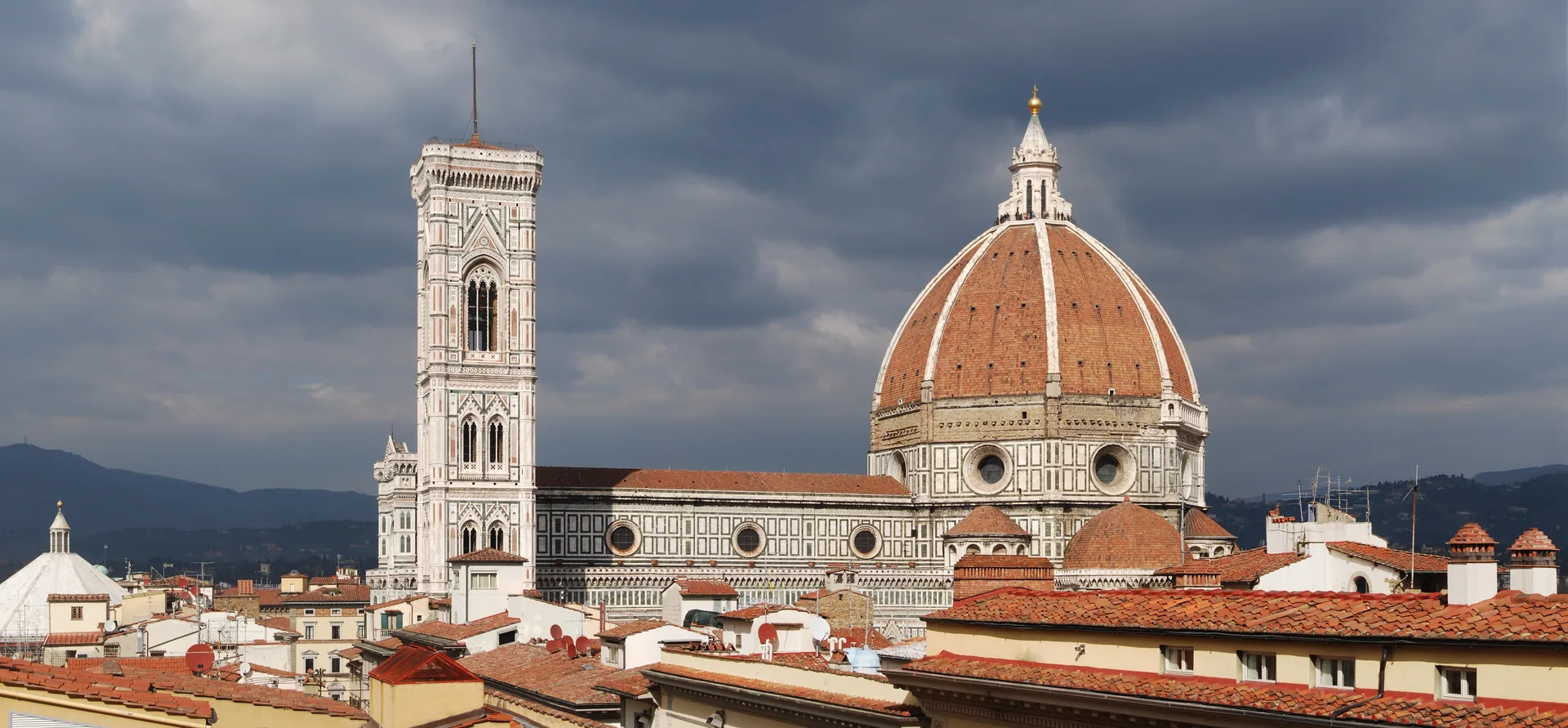 Cathedral of Santa Maria del Fiore with its monumental dome in Florence.