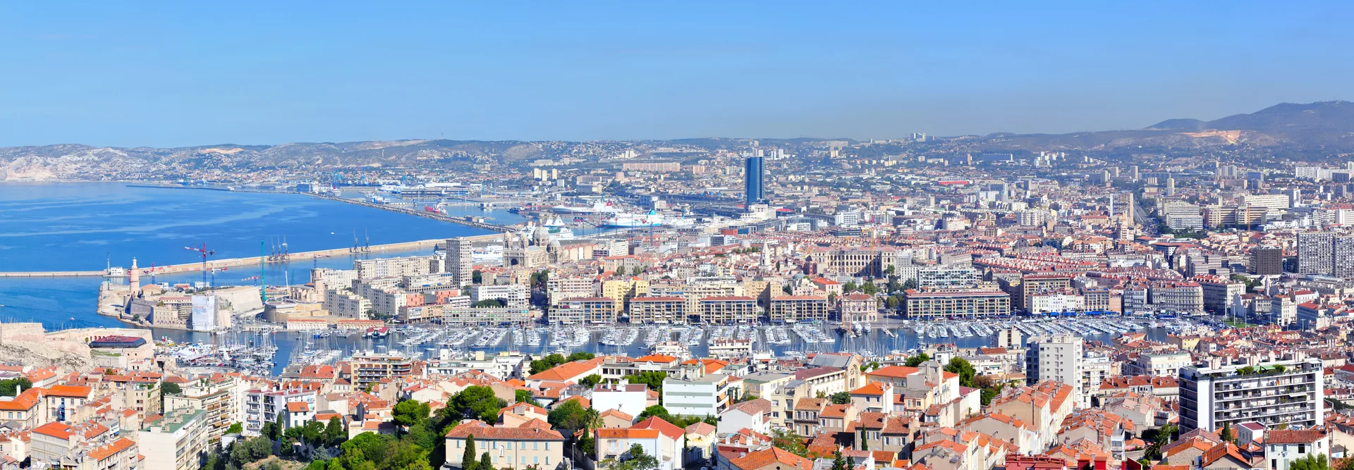 Vieux-Port waterfront neighbourhood in Marseille