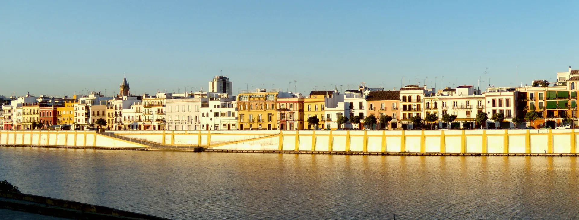 Calle Betis beside the Guadalquivir in Seville.