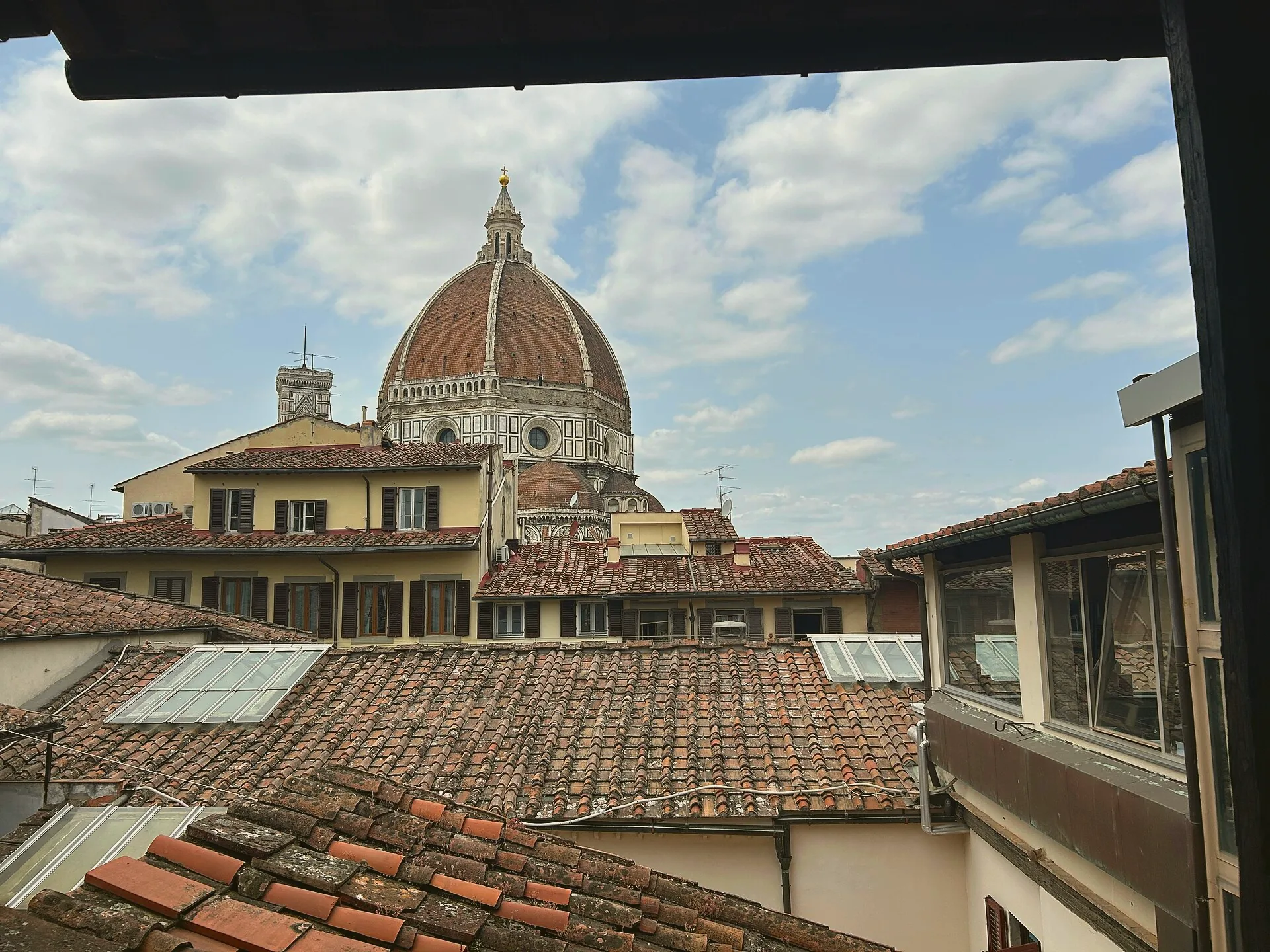 Brunelleschi’s Dome rising above Florence’s rooftops.