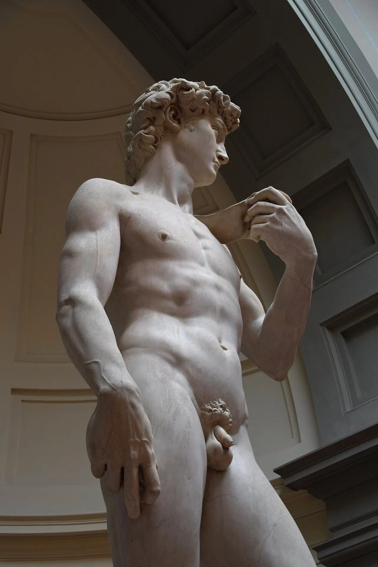 Michelangelo’s David in the Galleria dell’Accademia in Florence.