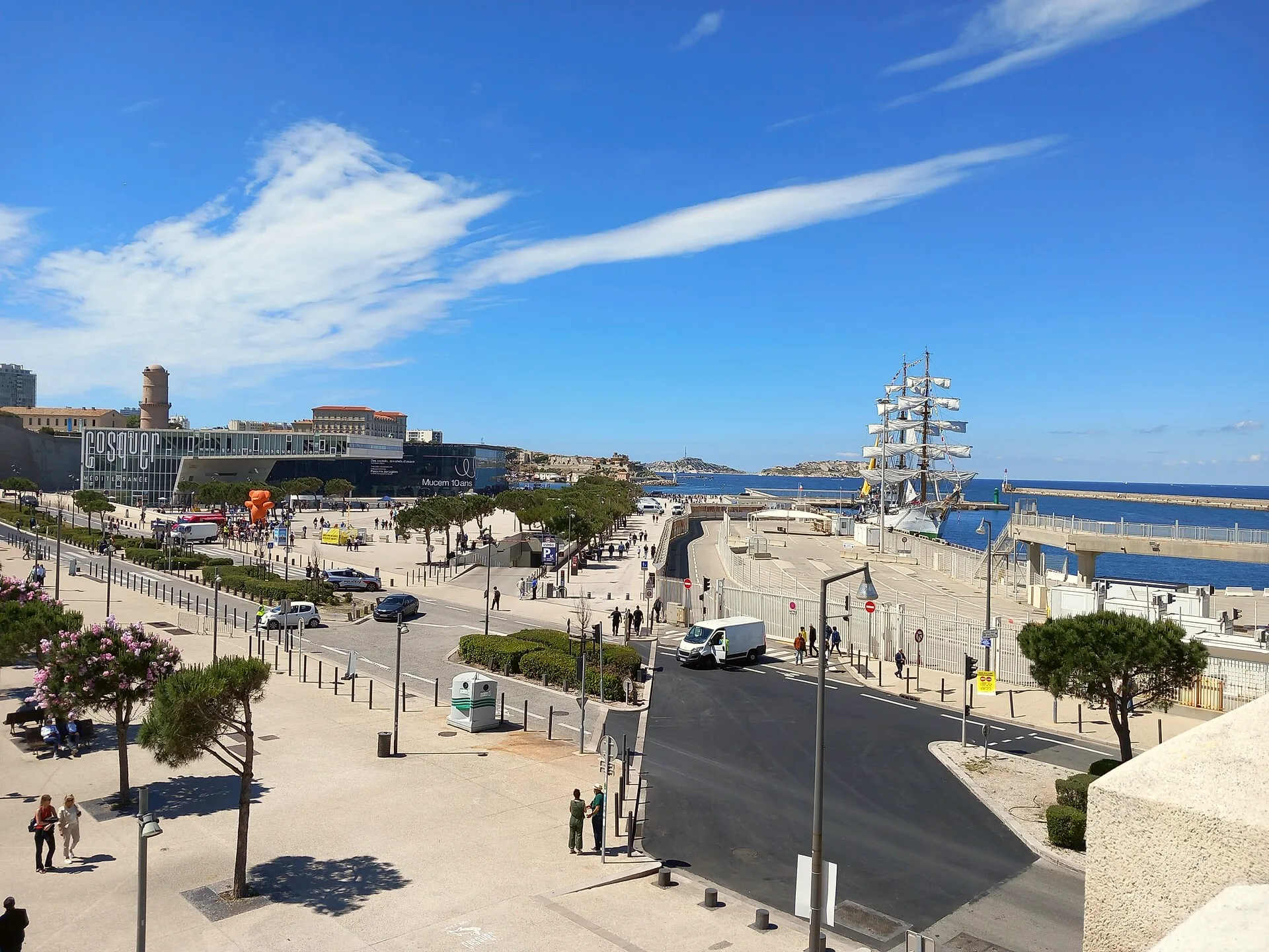 The Mucem beside Marseille’s port.