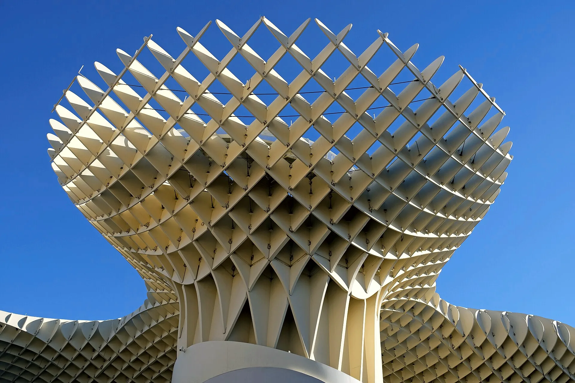 The wooden canopy of Metropol Parasol above Plaza de la Encarnación.