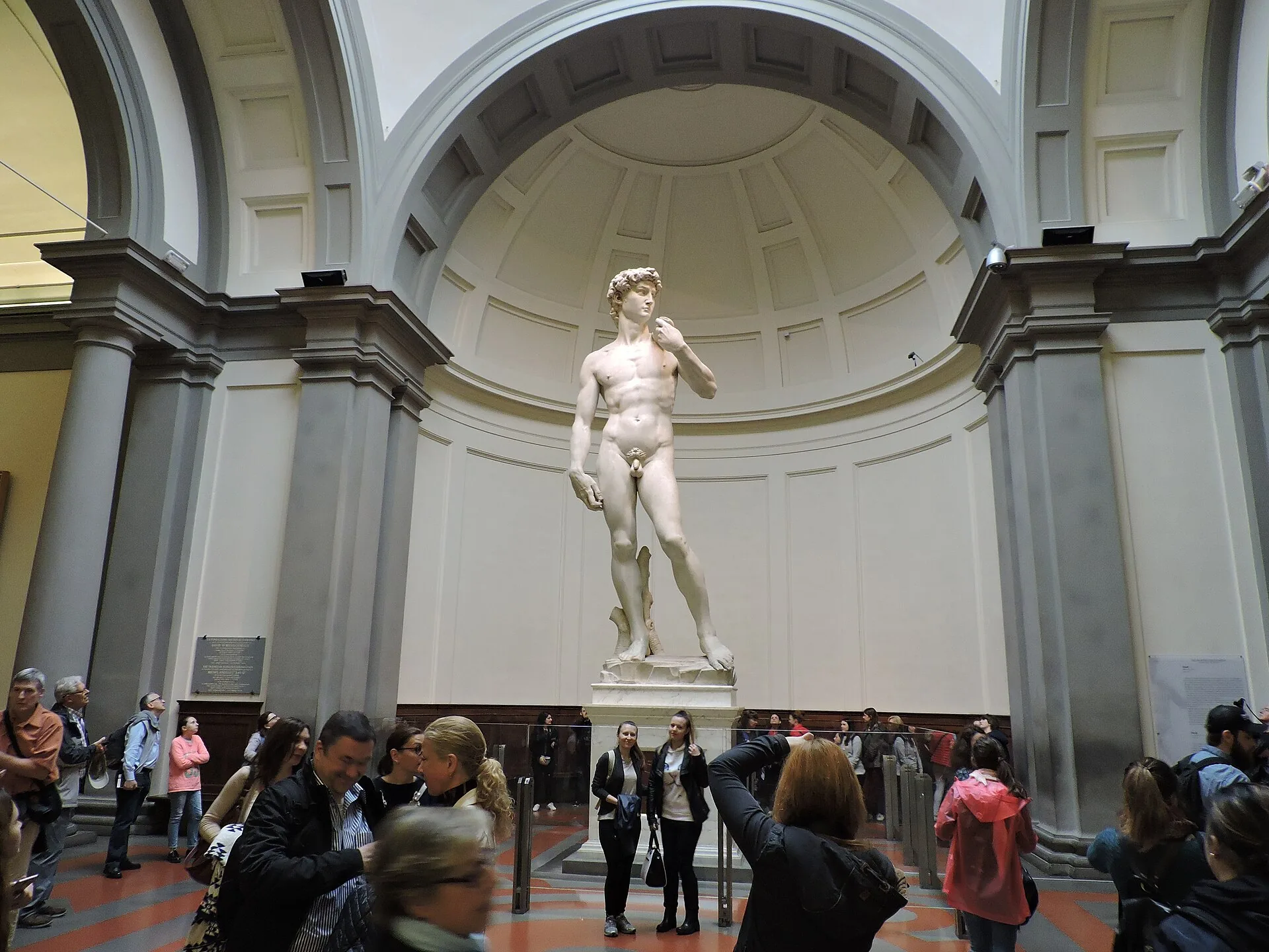 Michelangelo’s David in the Galleria dell’Accademia in Florence