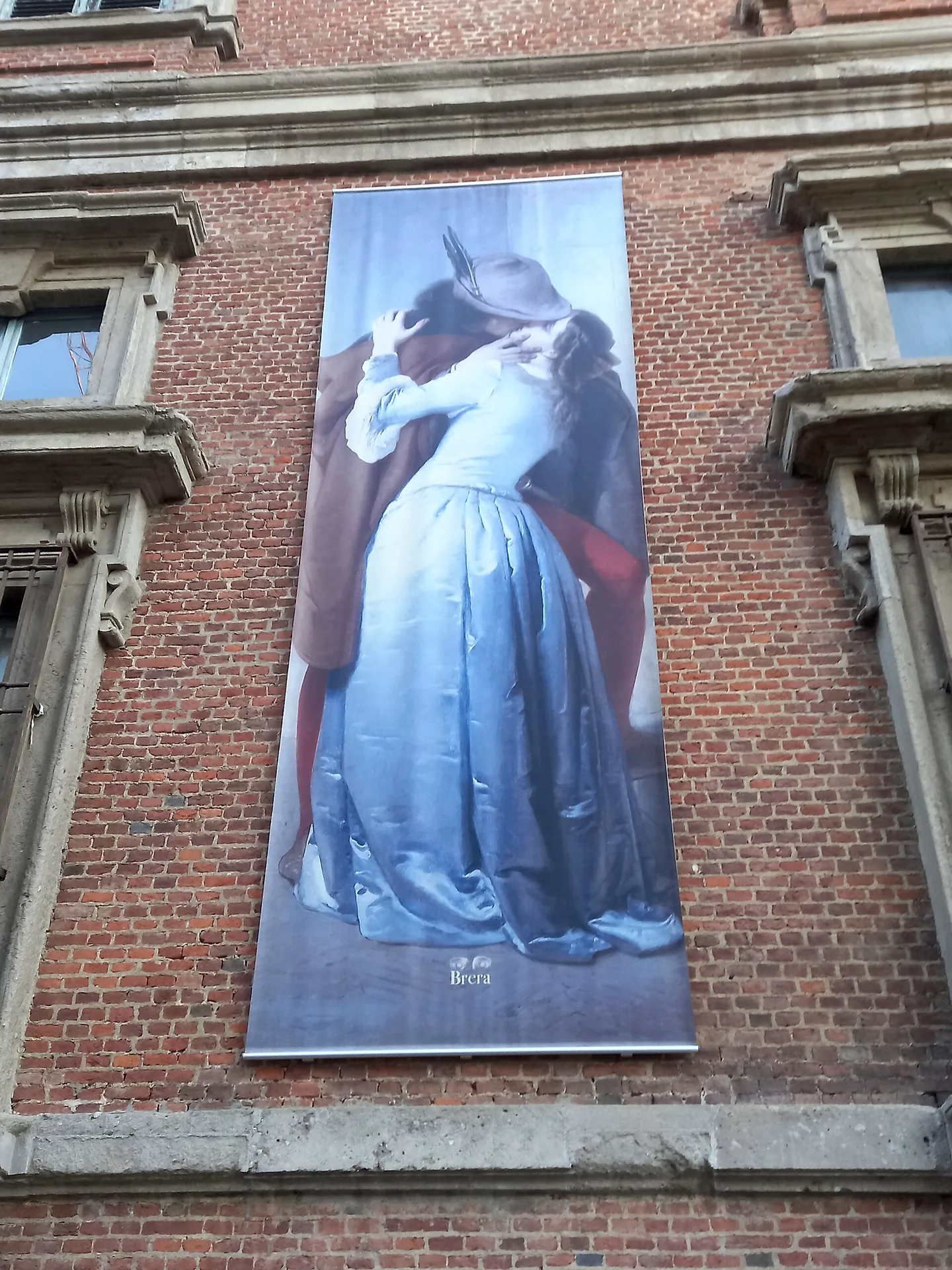 The exterior of the Pinacoteca di Brera in Milan.