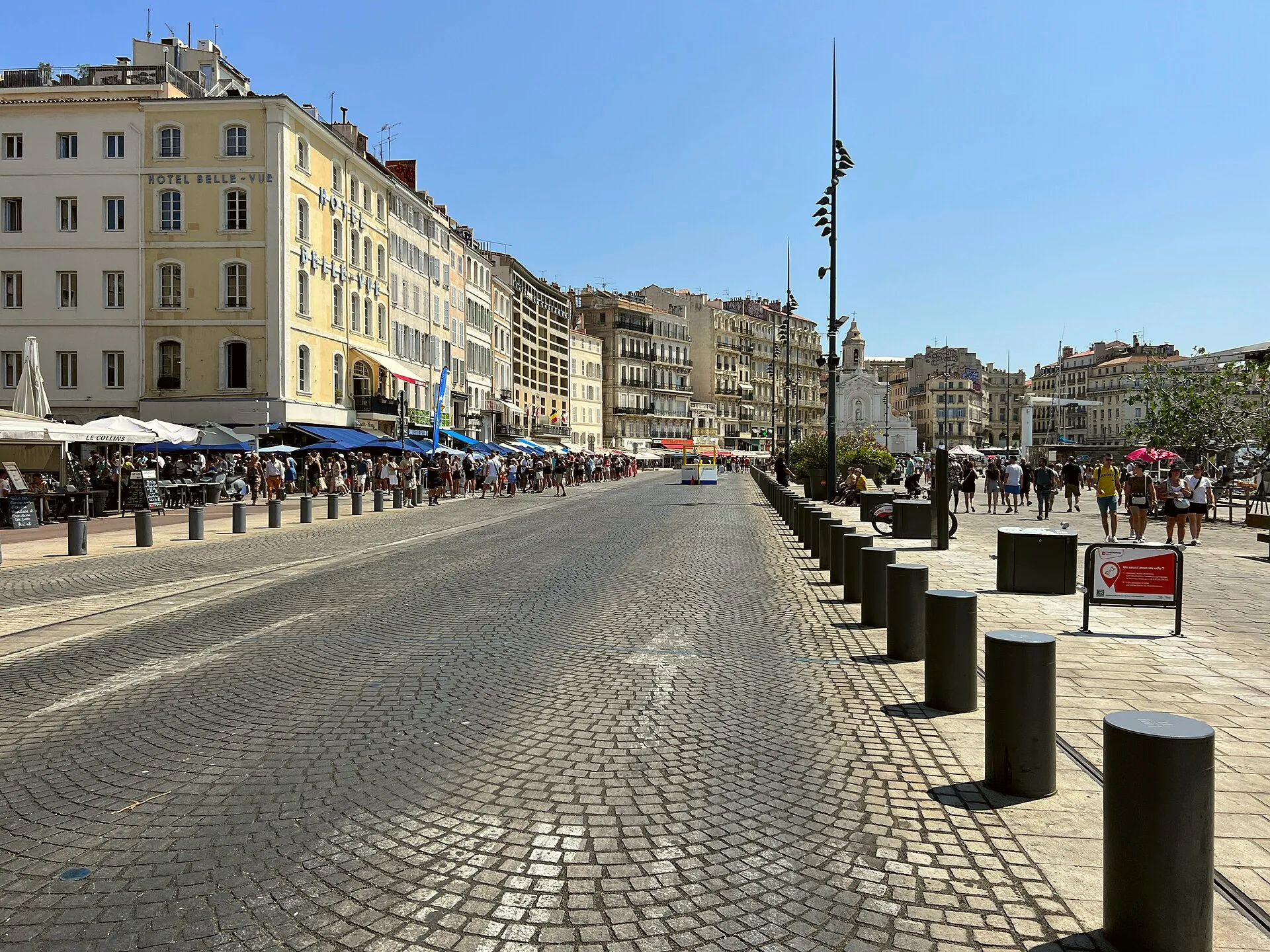 Buildings along Quai du Port in Marseille.