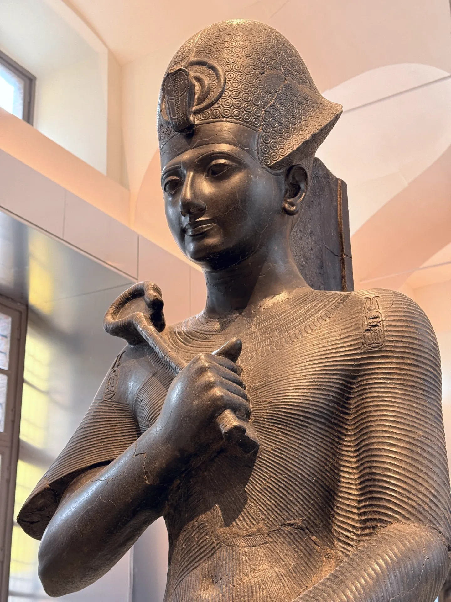 A statue of Ramses II in the Gallery of Kings at the Museo Egizio.