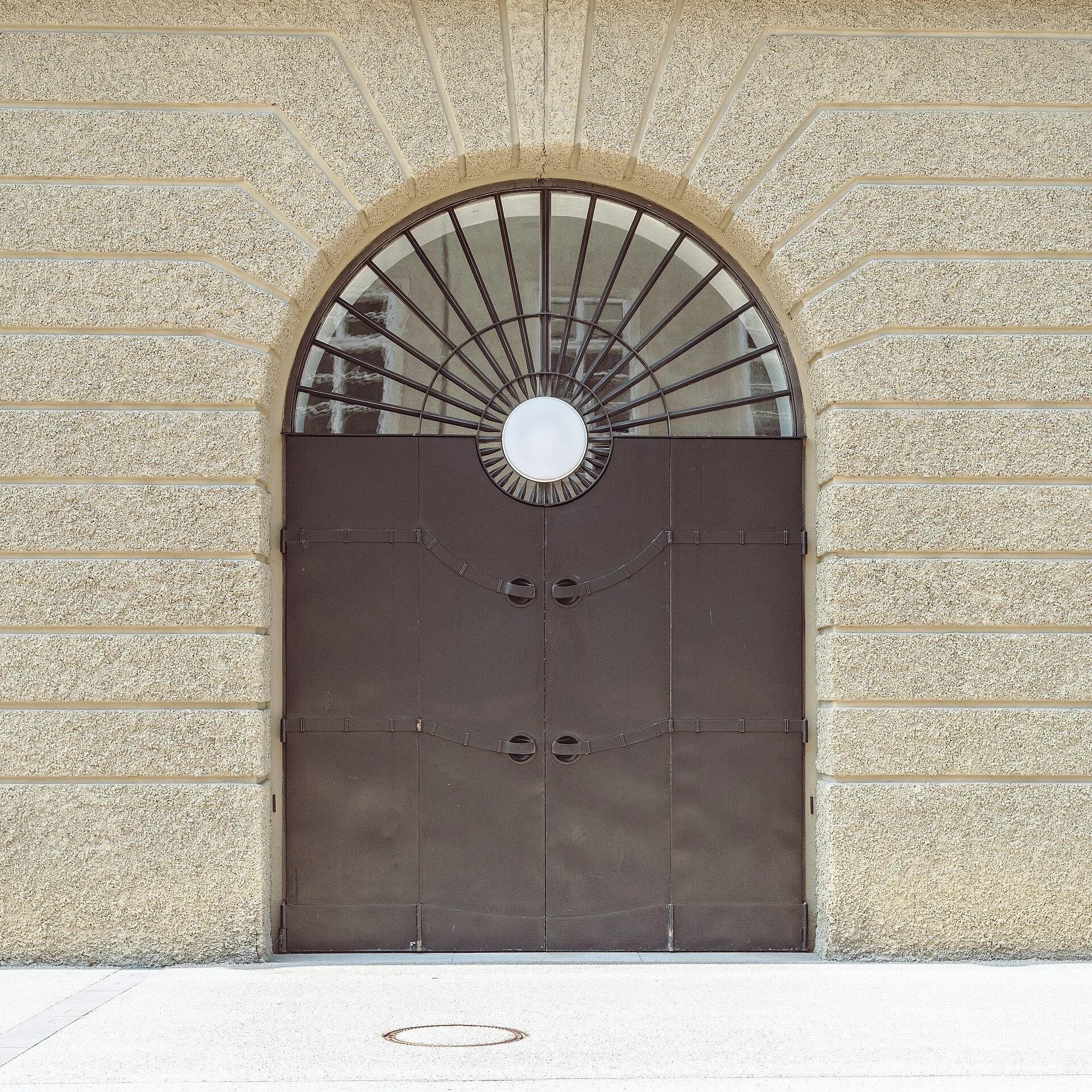 Entrance to the Großes Festspielhaus in Salzburg.