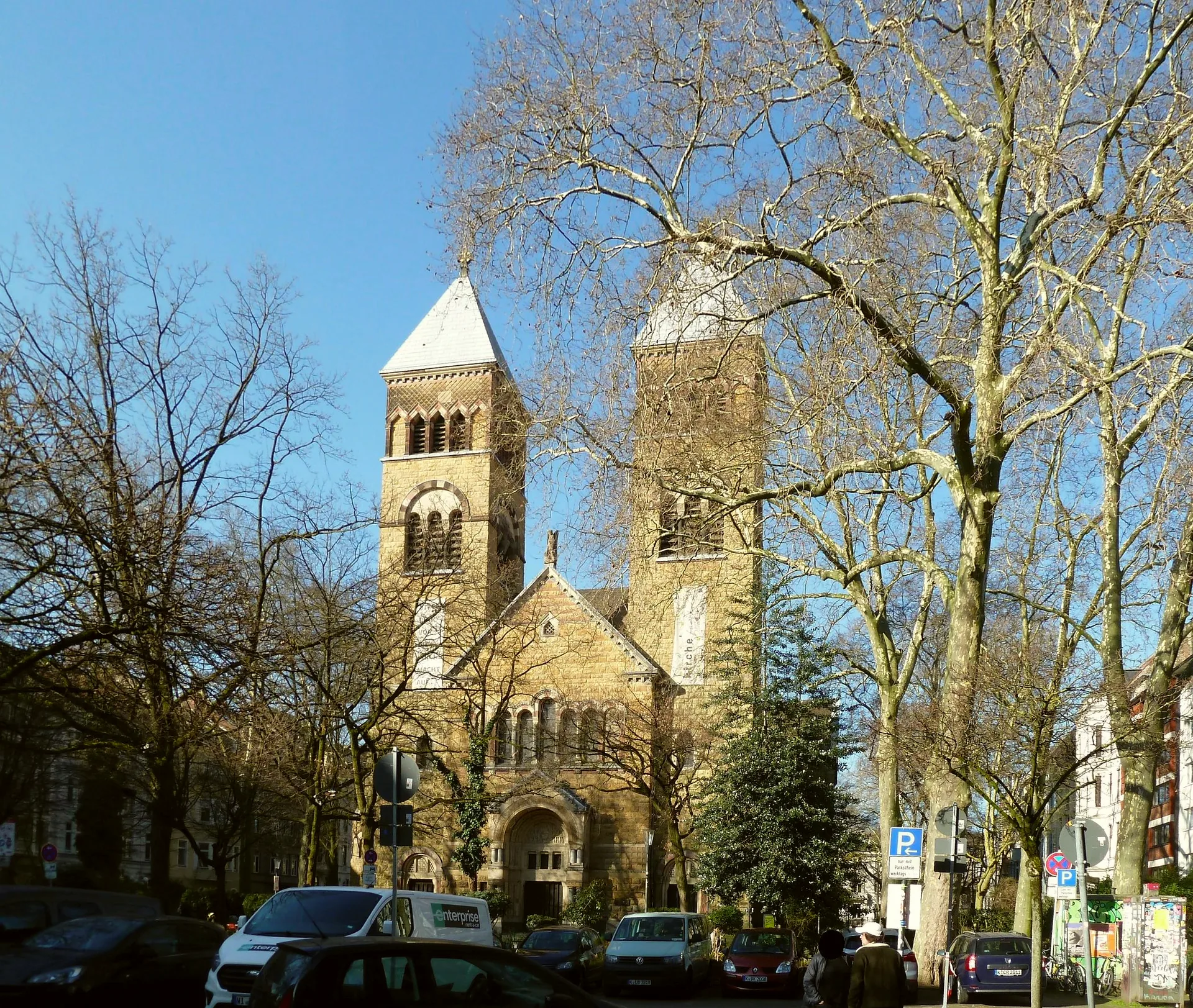 Brüsseler Platz with St Michael’s Church in Cologne.