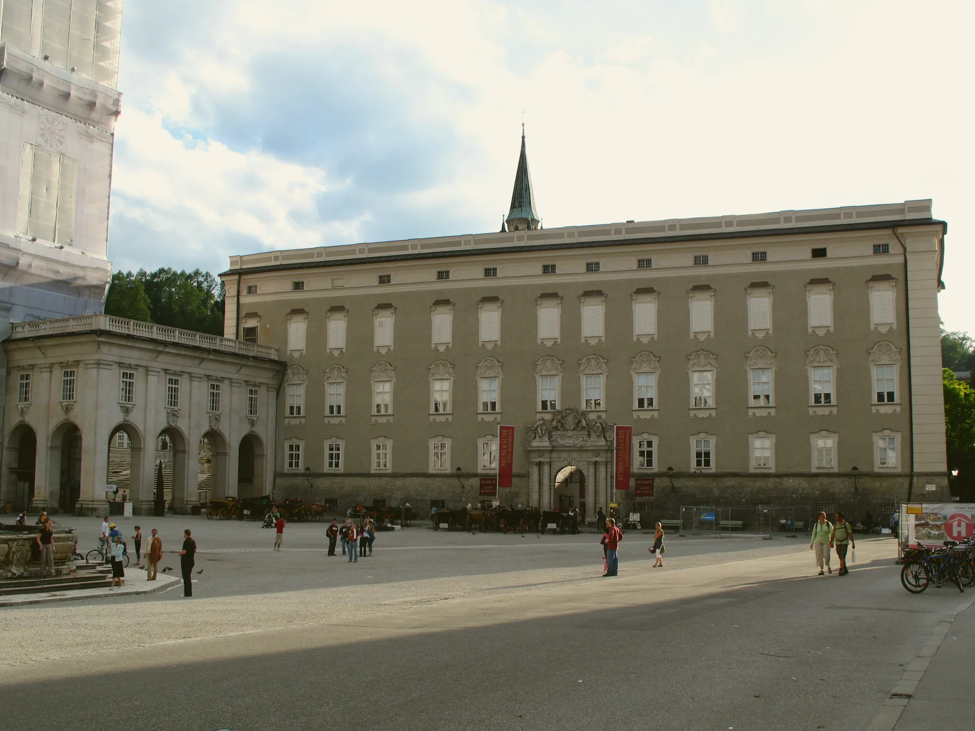 The Salzburg Residenz overlooking Residenzplatz.