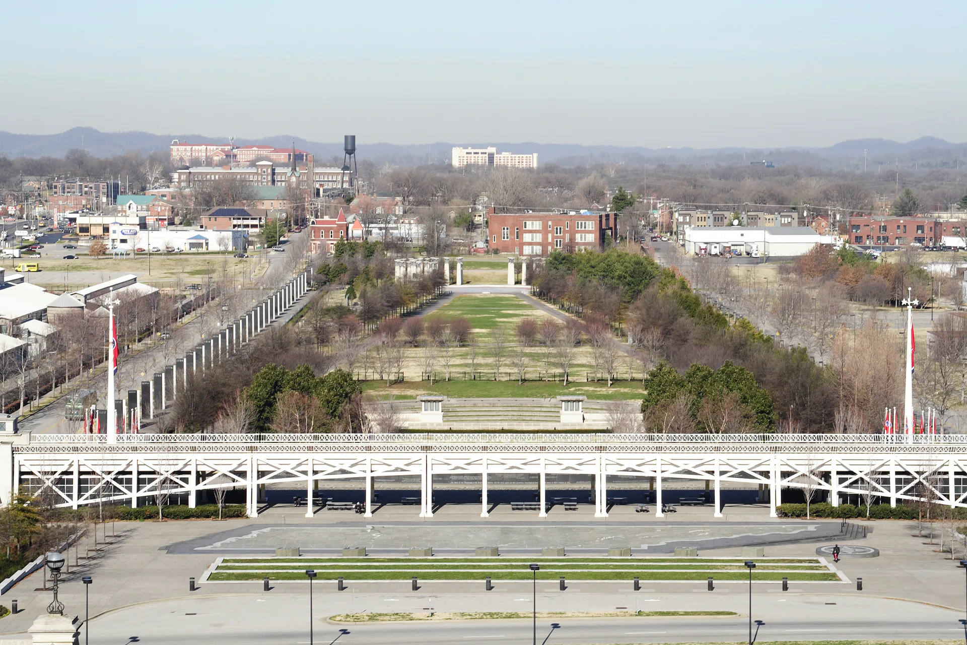 Bicentennial Capitol Mall State Park in Nashville, viewed from the state capitol.