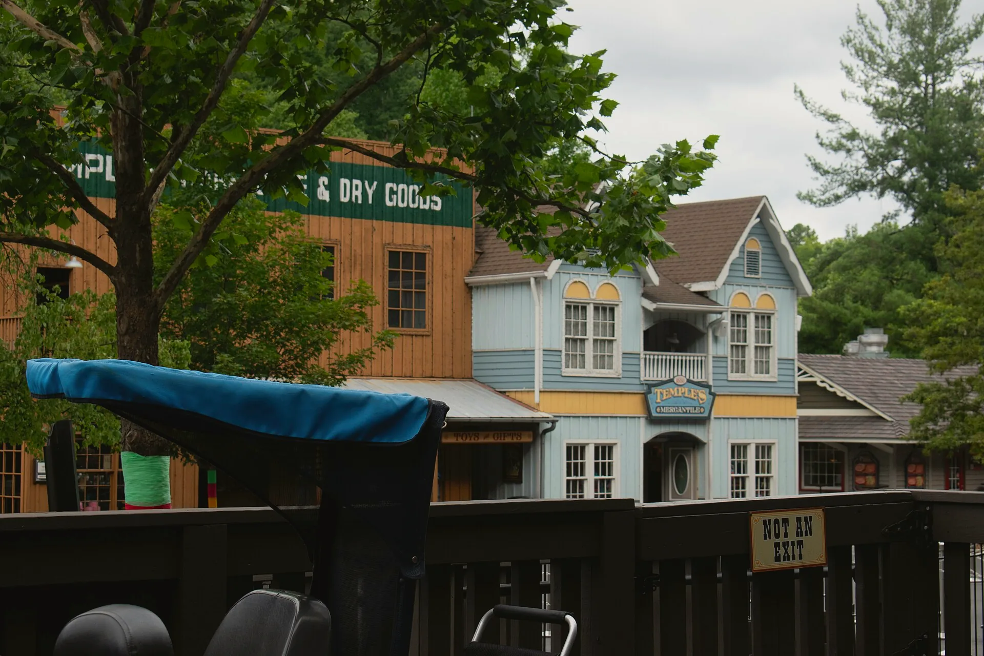 Buildings at Dollywood, seen from the Dollywood Express.