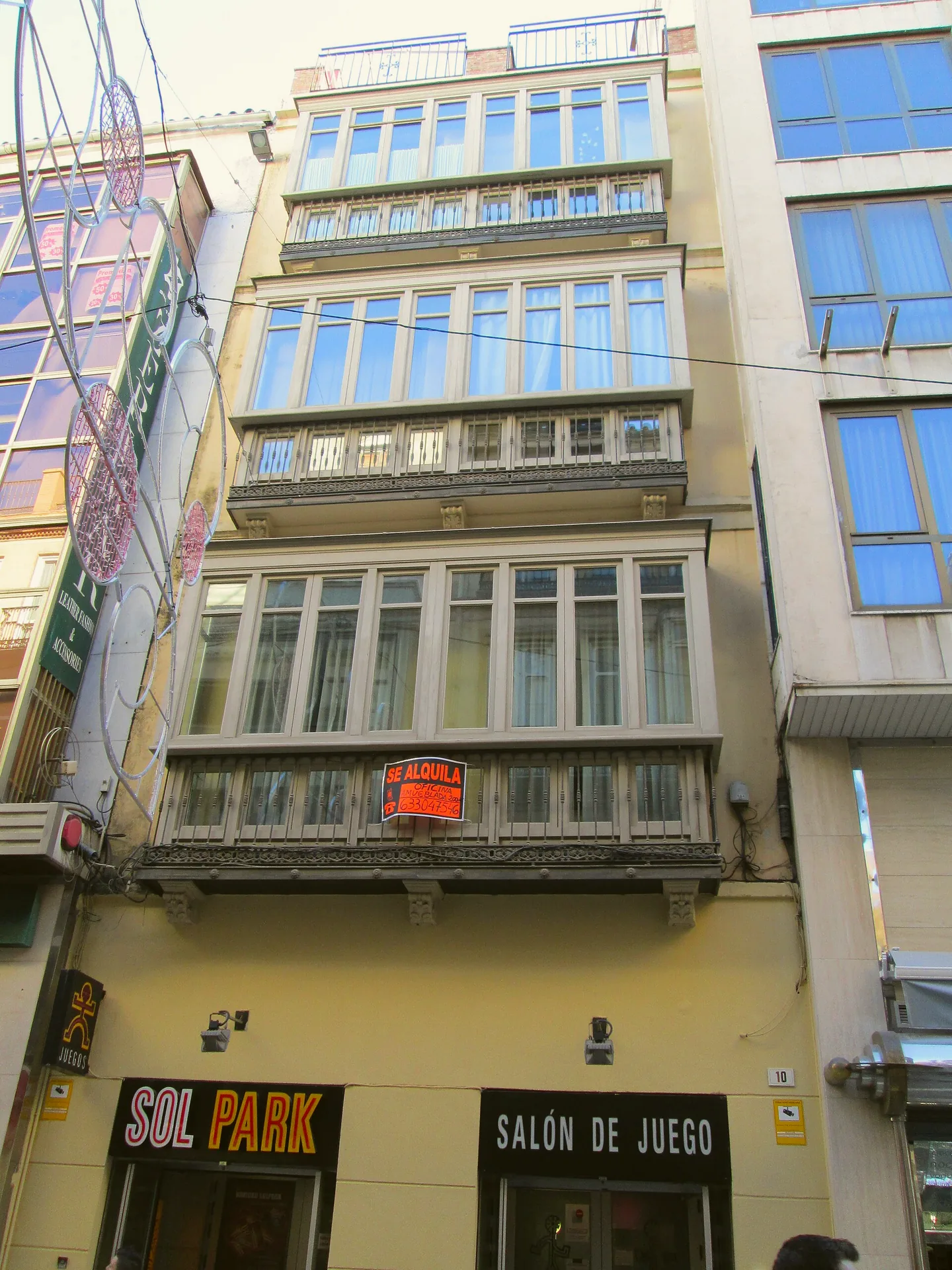 Buildings along Calle Granada in Málaga.