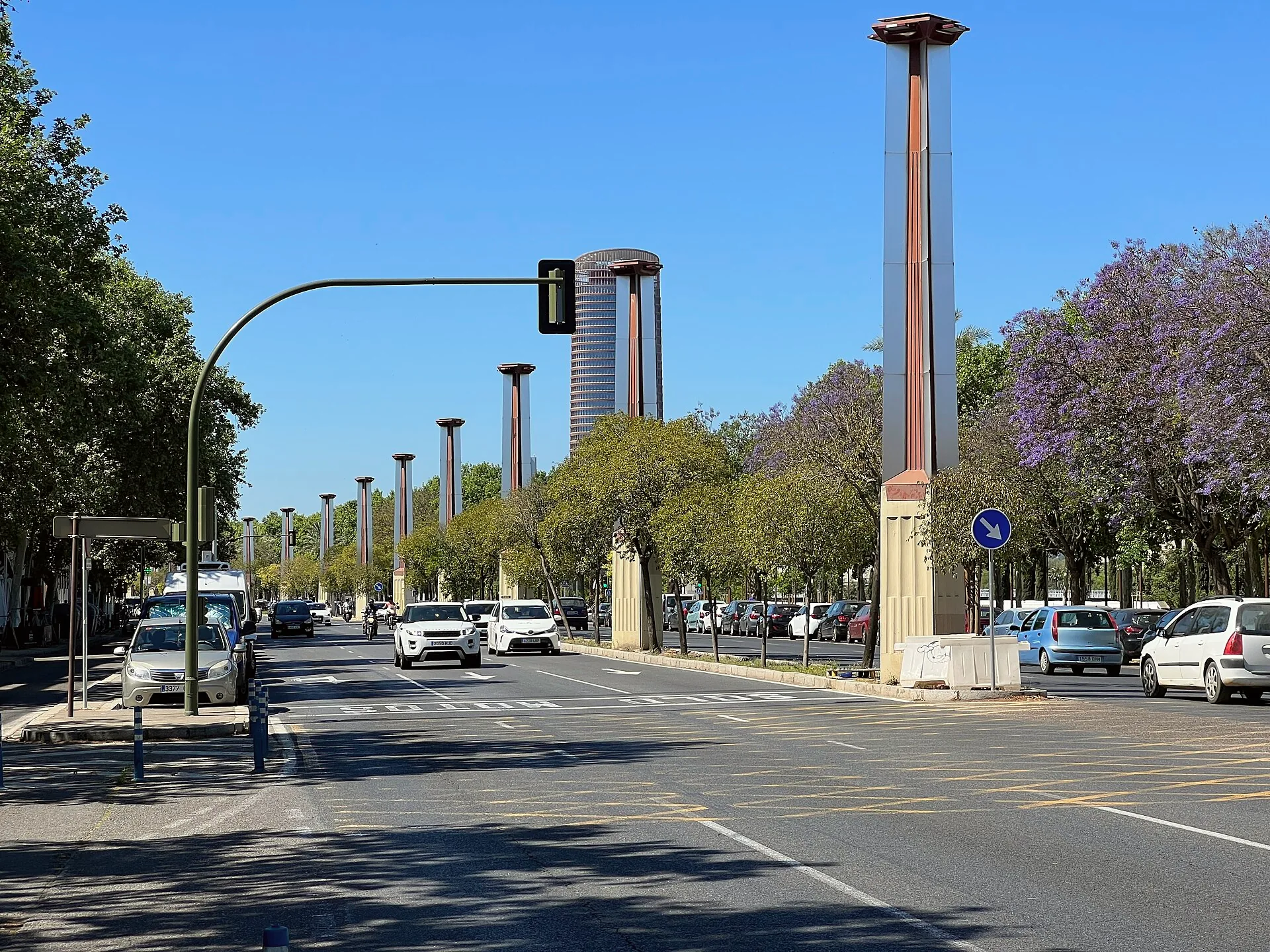 Street scene on Calle Torneo in Seville.