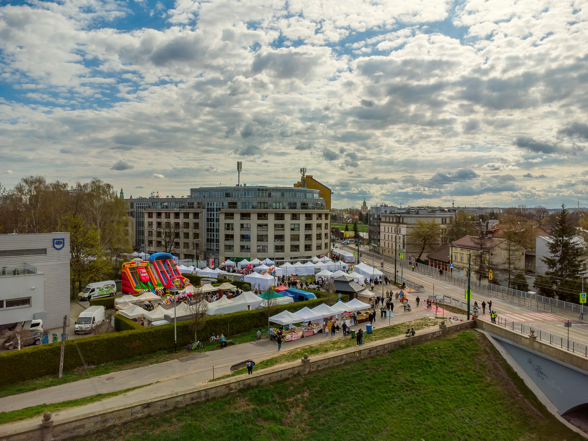 Emaus fair along Senatorska and Tadeusza Kościuszki streets in Kraków.