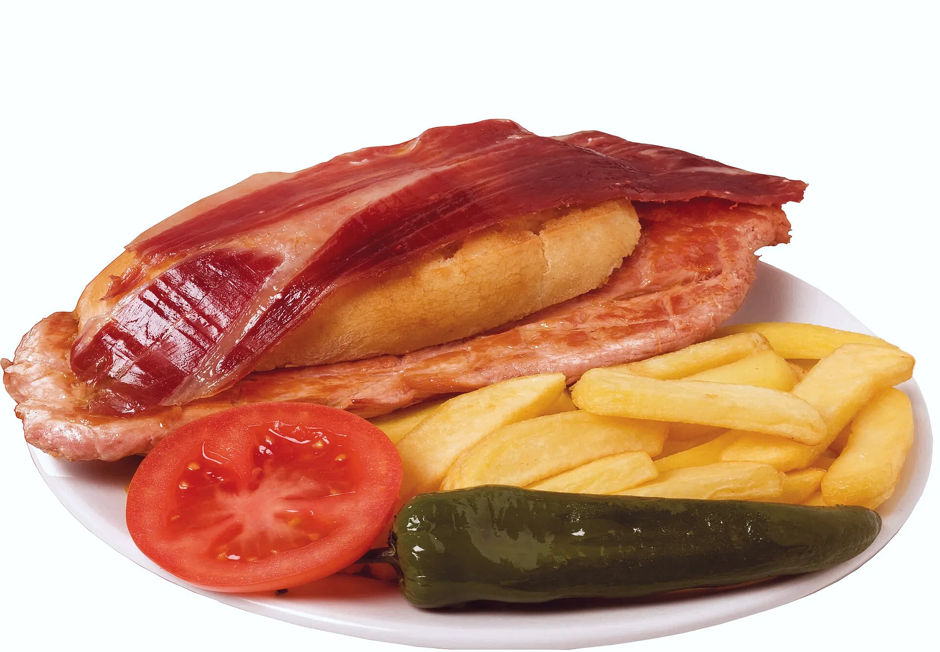 A pork serranito sandwich, a traditional Andalusian dish.