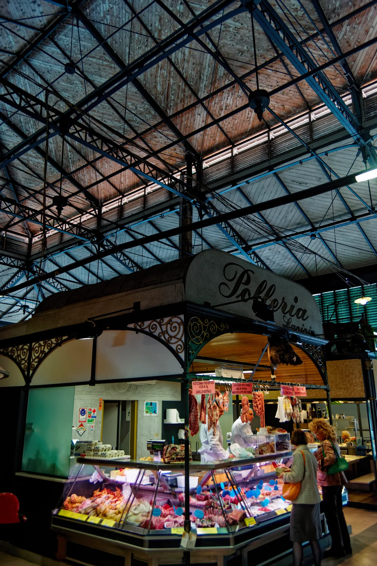 The Sant’Ambrogio Market building on Piazza Lorenzo Ghiberti in Florence.
