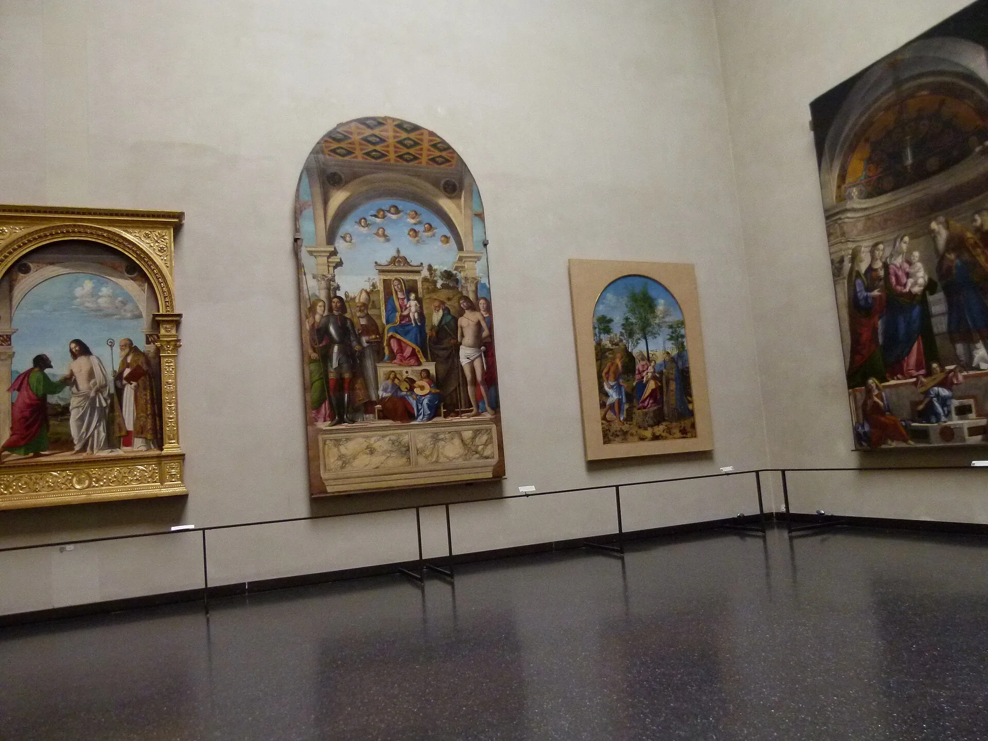An interior room at the Gallerie dell’Accademia in Venice.