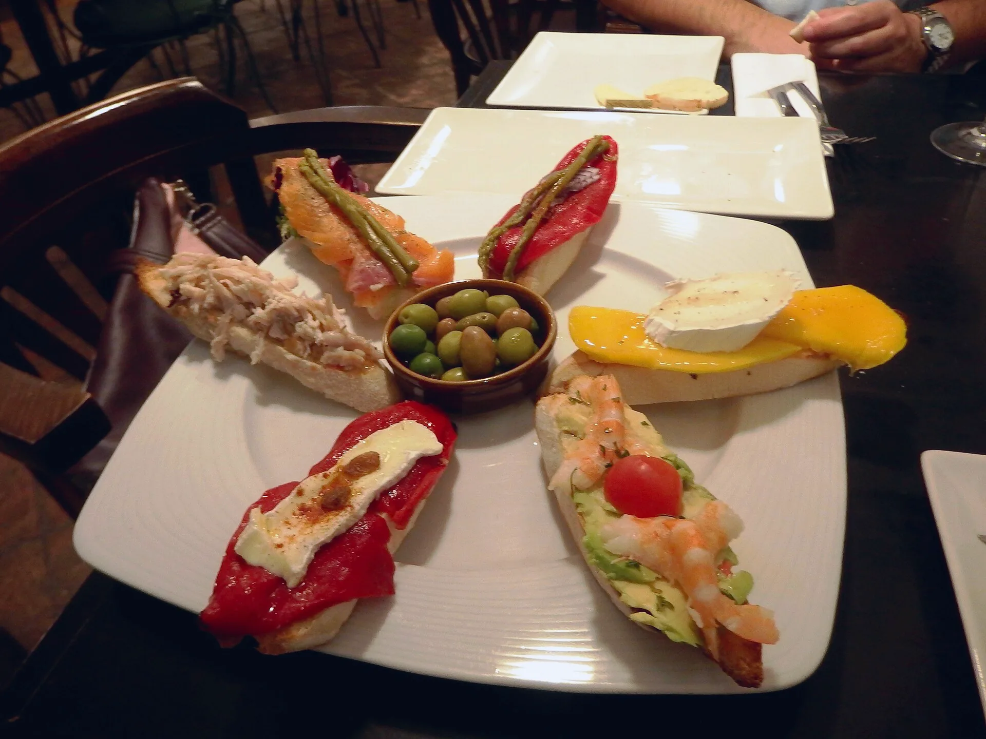 A plate of tapas at La Fontana in Granada.