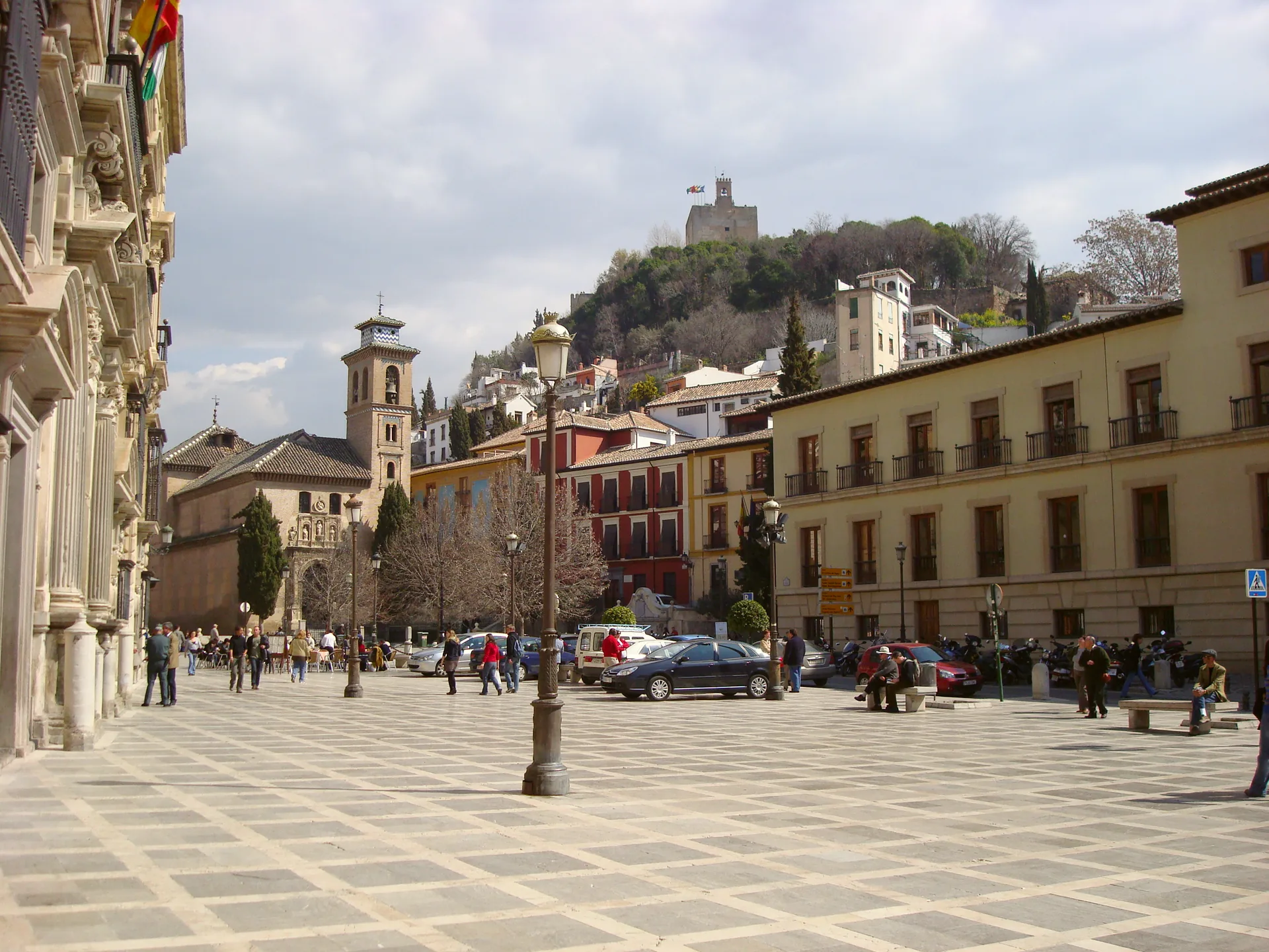 Plaza Nueva in Granada, Spain.