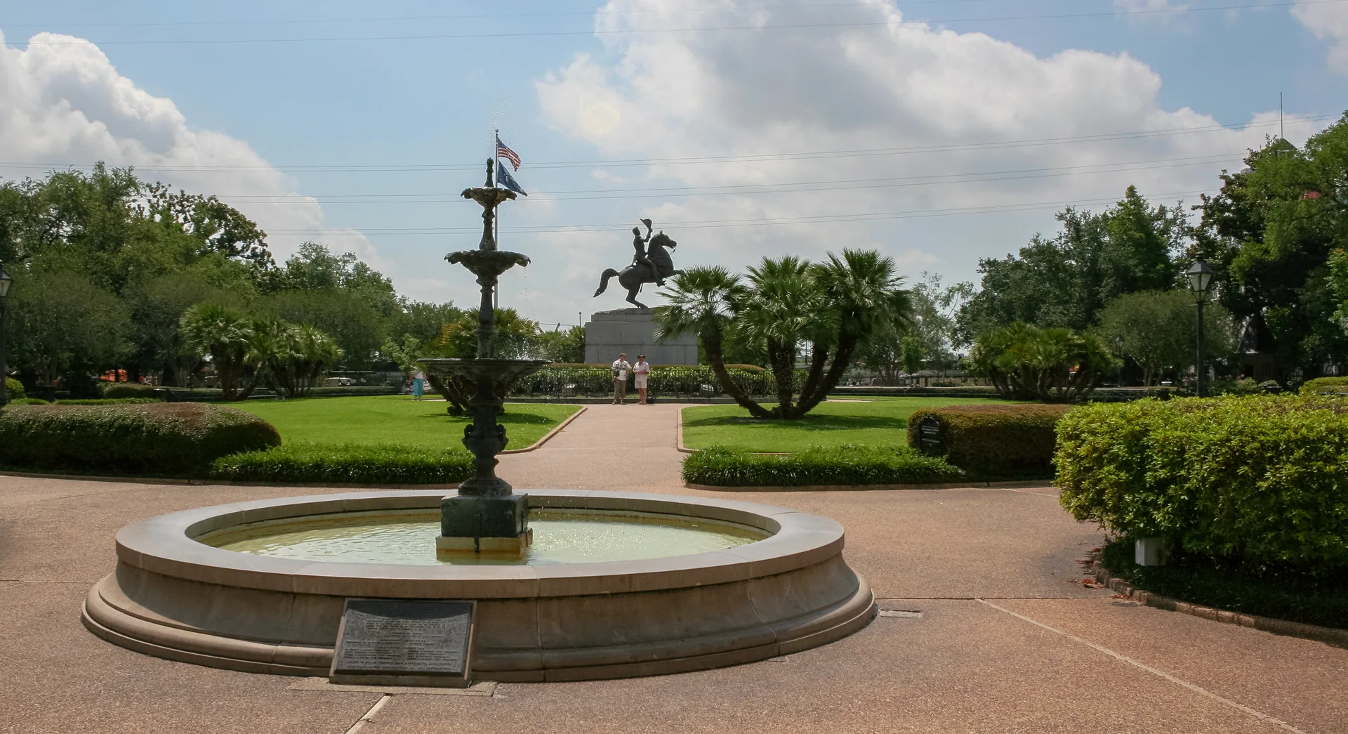 View across Jackson Square in New Orleans.