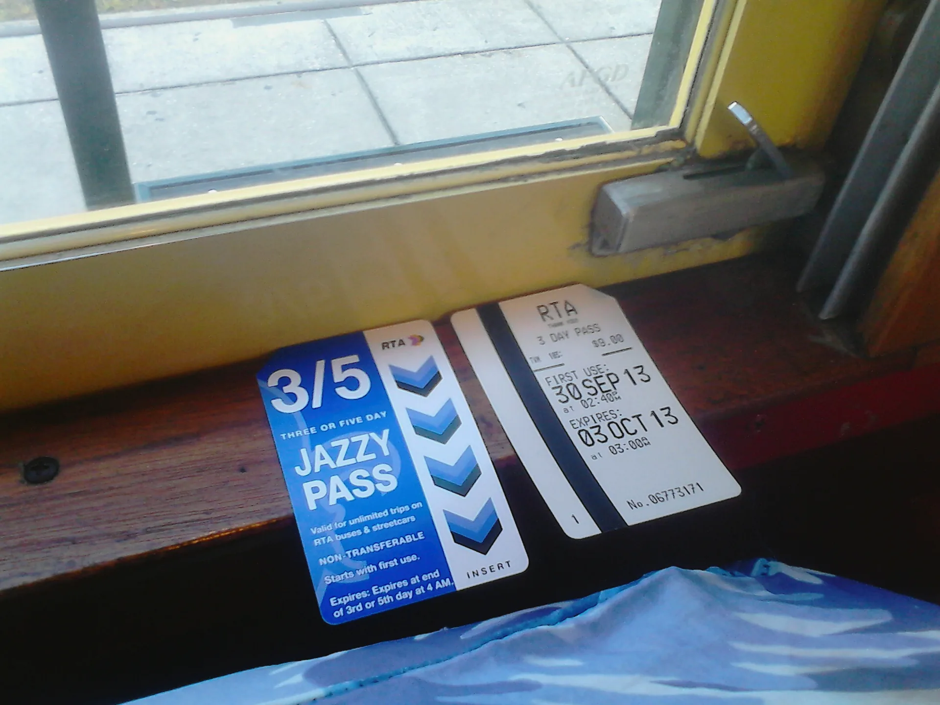 A Jazzy Pass transit card for New Orleans.