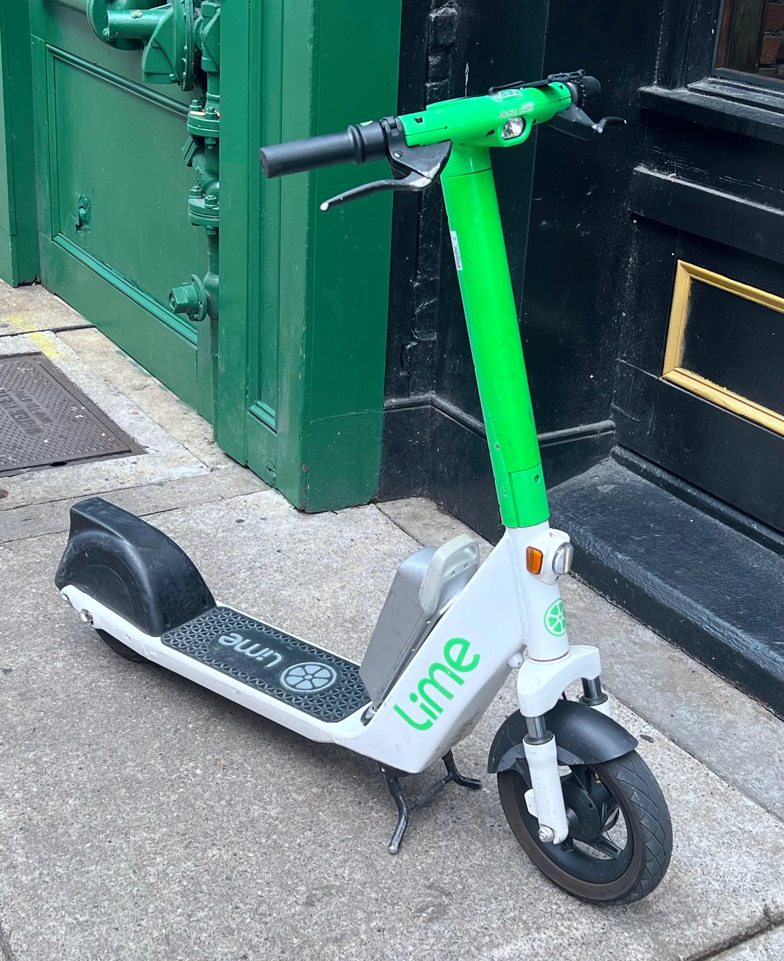 A Lime electric scooter in Nashville.