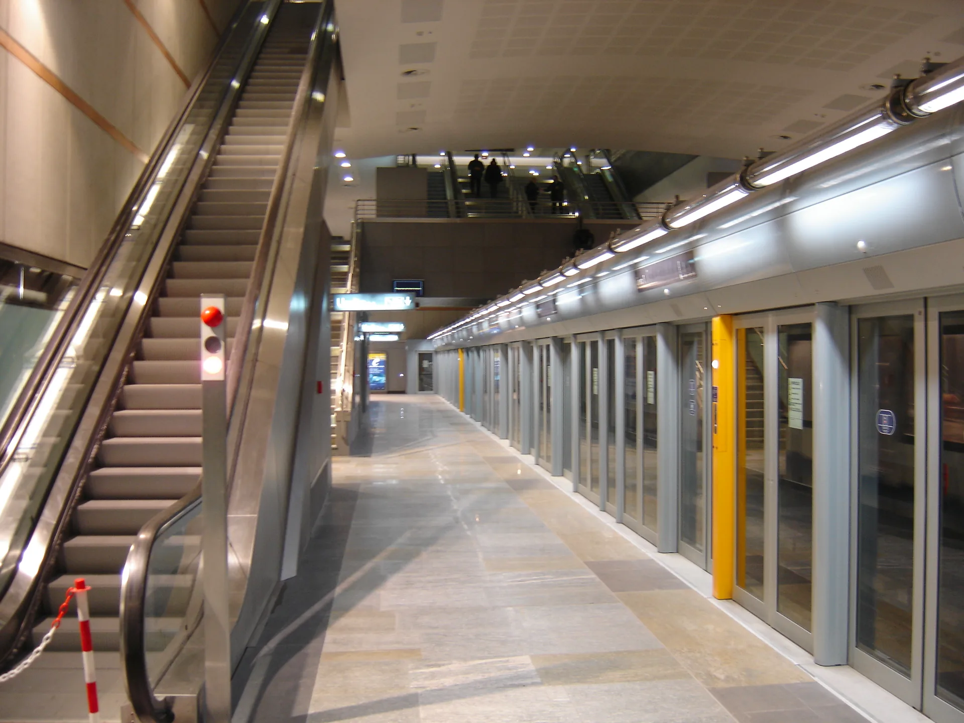 Entrance to Fermi metro station in Turin.