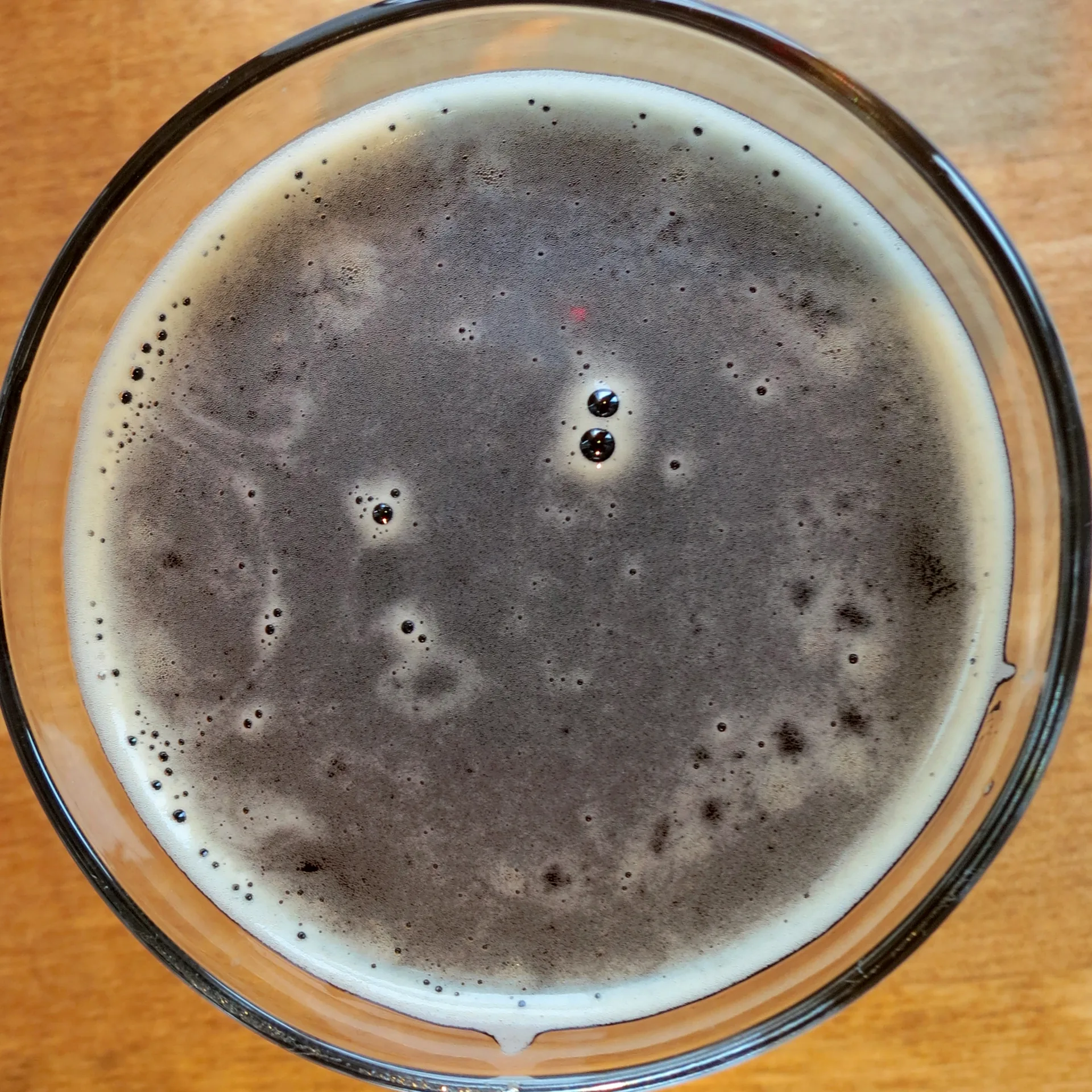 A glass of nut brown ale.