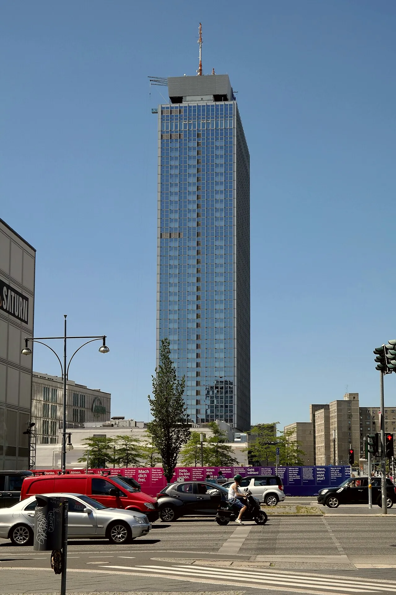 The Park Inn by Radisson Berlin Alexanderplatz, seen from the south-east.