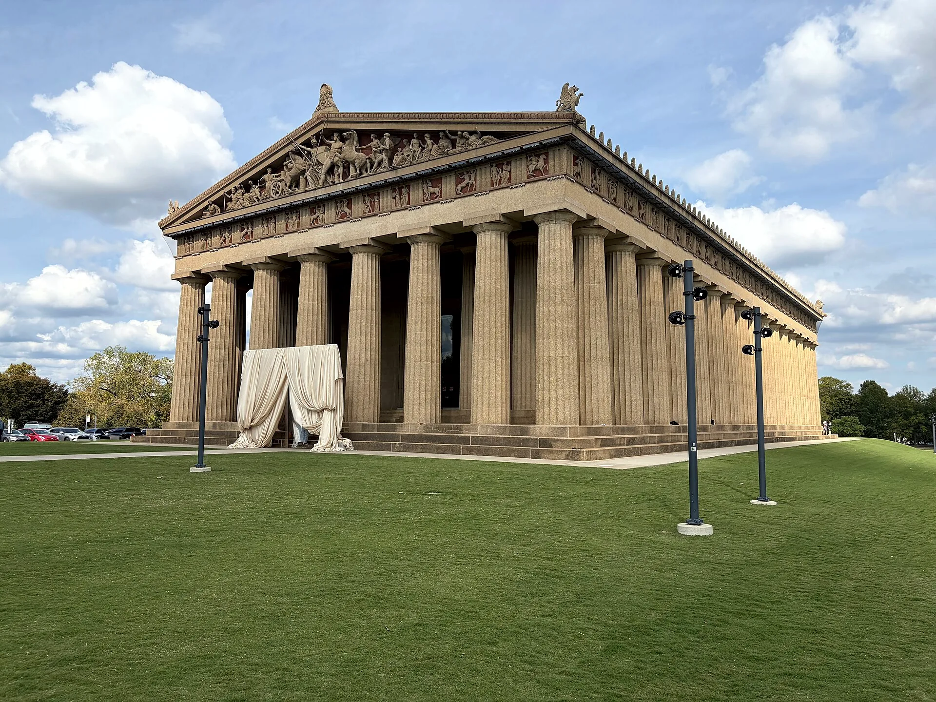 The Parthenon in Nashville, a full-scale replica of the ancient Greek temple.