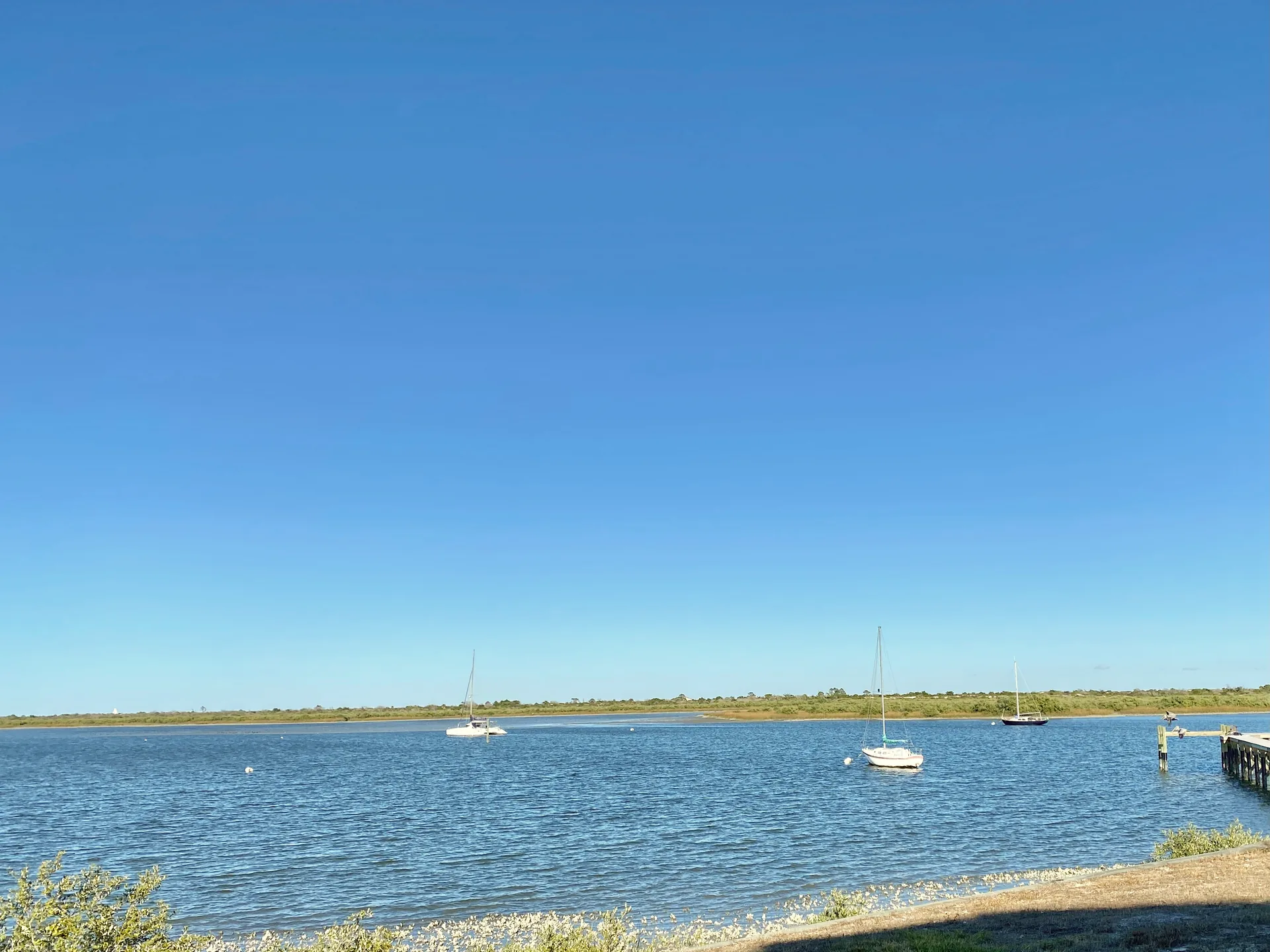 Salt Run viewed from Lighthouse Avenue on Anastasia Island.