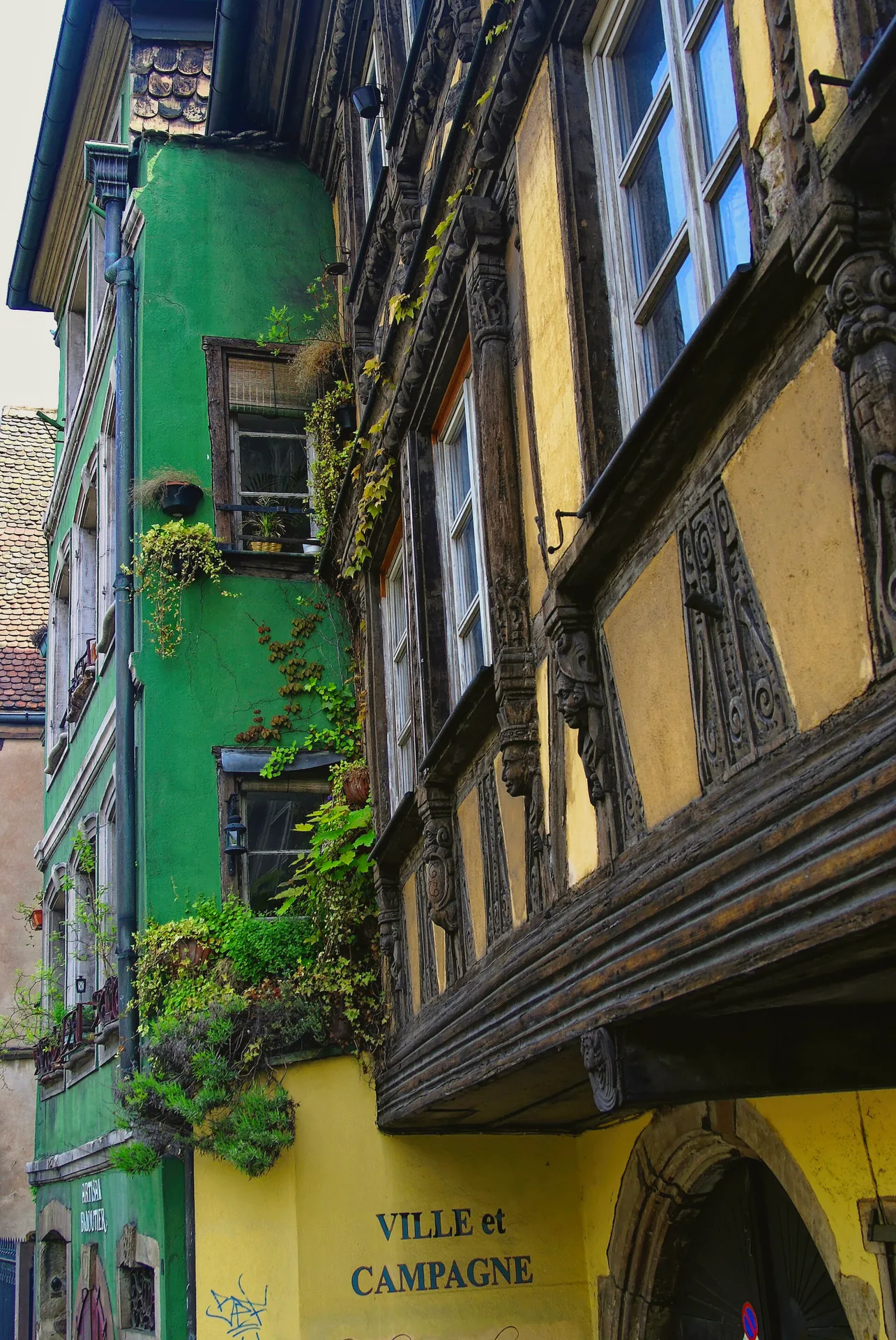 The Quai des Bateliers beside the river in Strasbourg.