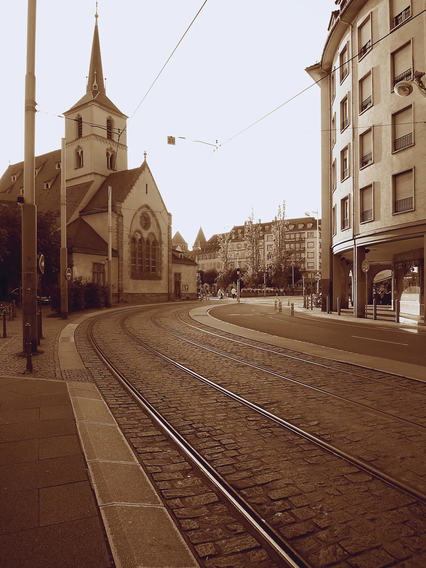 Buildings along Rue de la Première-Armée in Strasbourg.