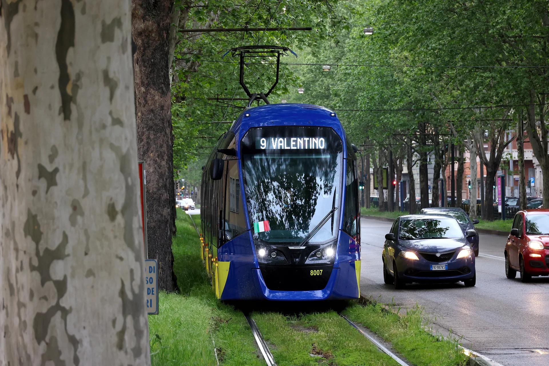 A Hitachi Sirio tram in Turin.