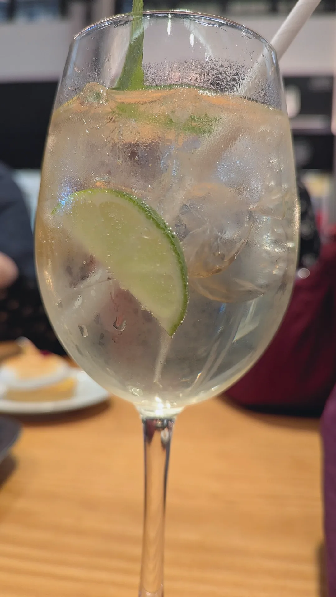 A white port and tonic served at Time Out Market in Lisbon.