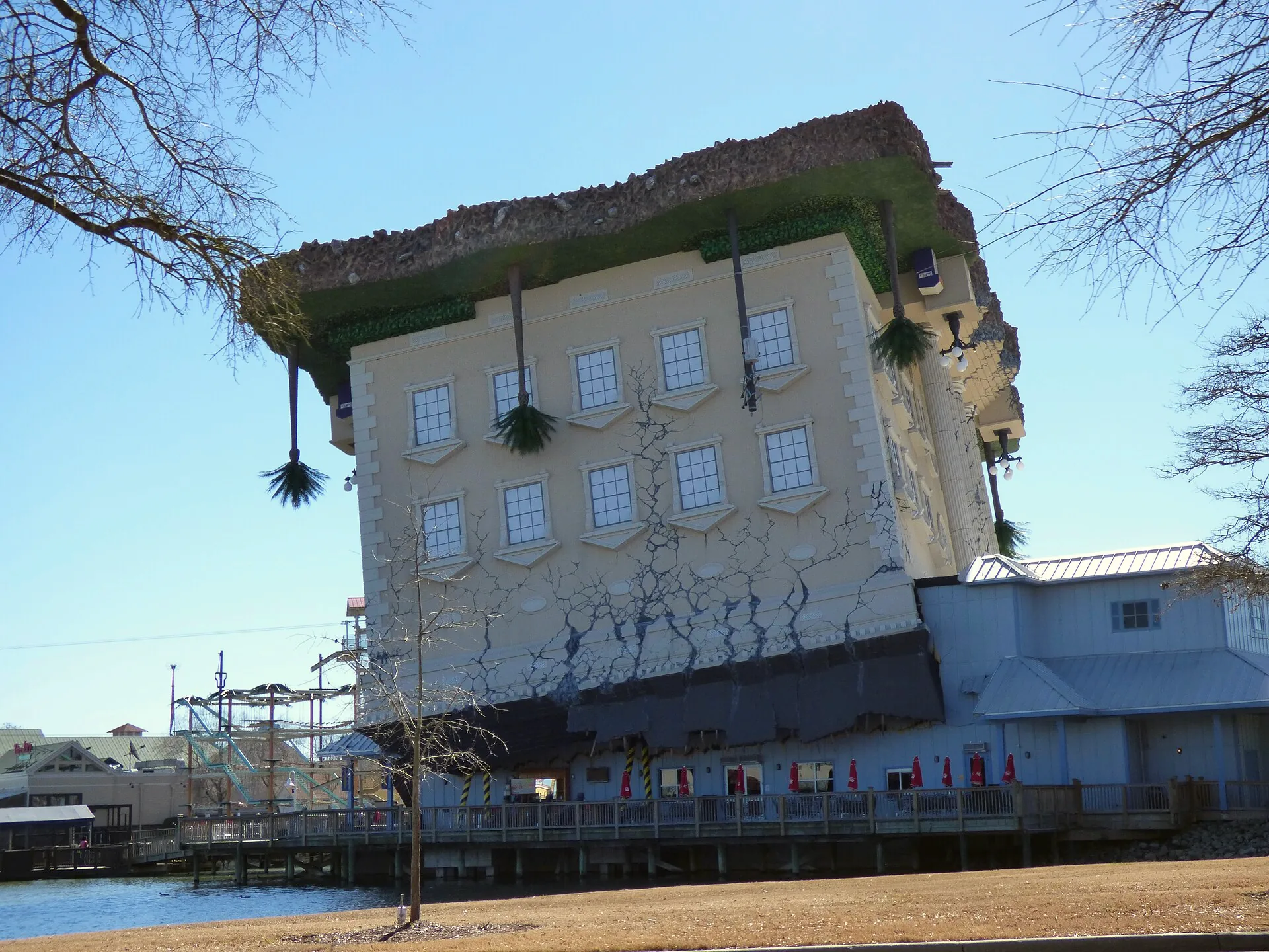 The upside-down WonderWorks building in Myrtle Beach.